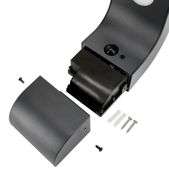 Applique Murale Extérieur 7W CCT Anthracite IP65 Détecteur PIR - 3000K/4000K/6500K