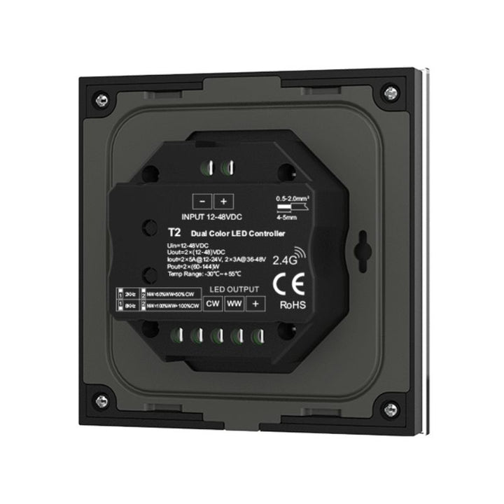 Variateur LED CCT 12-48V DC Max 10A - Noir