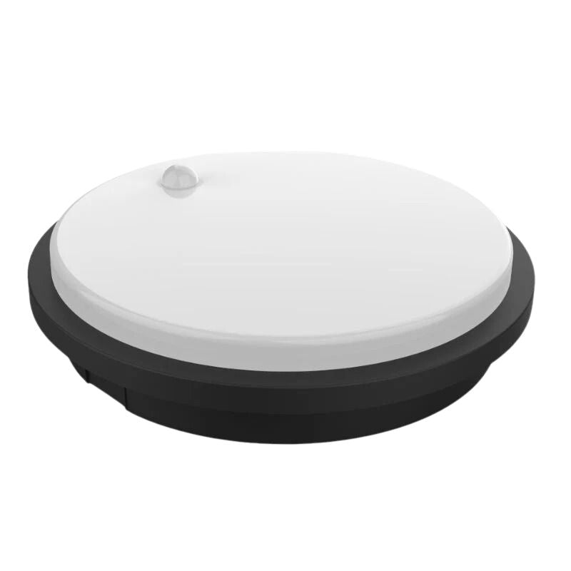 Vigia LED externa redonda 10W IP54 com detector de movimento