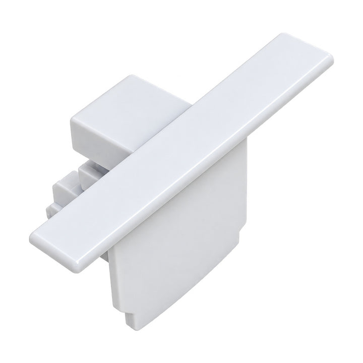 Embout de Fermeture pour Rail Encastrable Triphasé Blanc