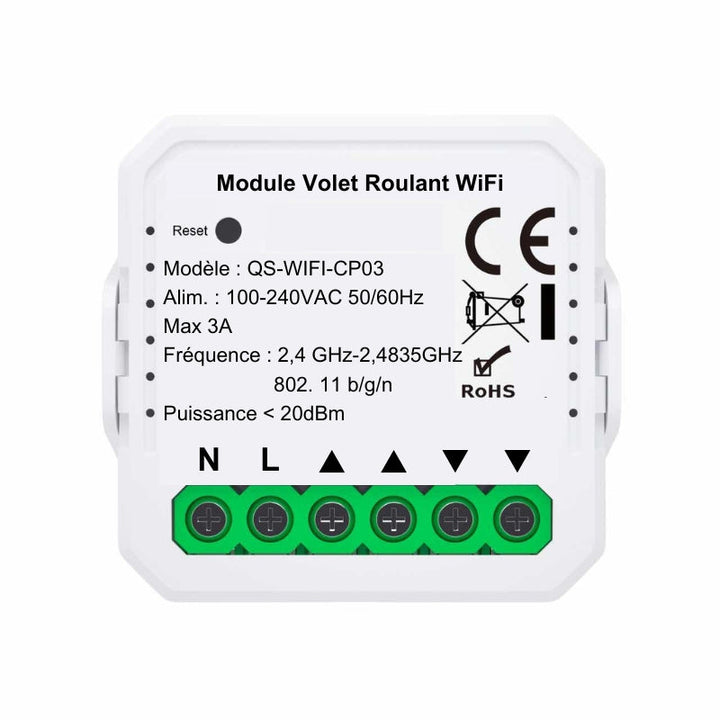 Module Interrupteur pour Volet Roulant (Kit 2 interrupteurs + 1 passerelle)