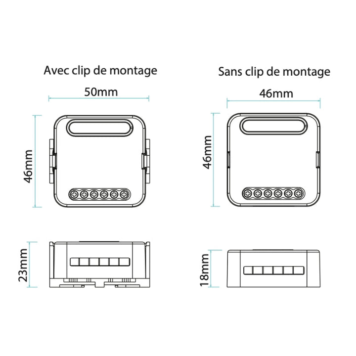 Module Interrupteur pour Volet Roulant (Kit 2 interrupteurs + 1 passerelle)