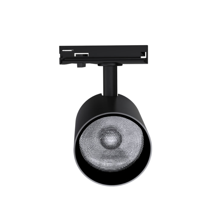 Spot LED sur Rail Noir Monophasé 24W 36° TRIAC Dimmable