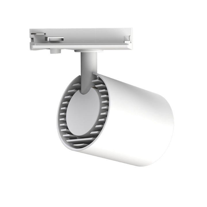 Spot LED sur Rail Blanc Monophasé 24W 36° TRIAC Dimmable