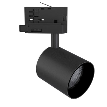 Spot LED sur Rail Noir Triphasé 24W 36° TRIAC Dimmable