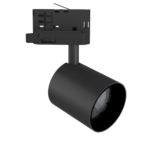 Spot LED sur Rail Noir Triphasé 24W 36° TRIAC Dimmable