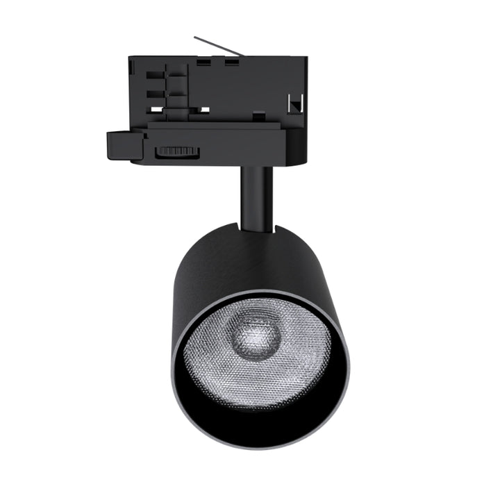 Spot LED sur Rail Noir Triphasé 24W 36° TRIAC Dimmable