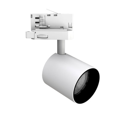 Spot LED sur Rail Blanc Triphasé 24W 36° TRIAC Dimmable