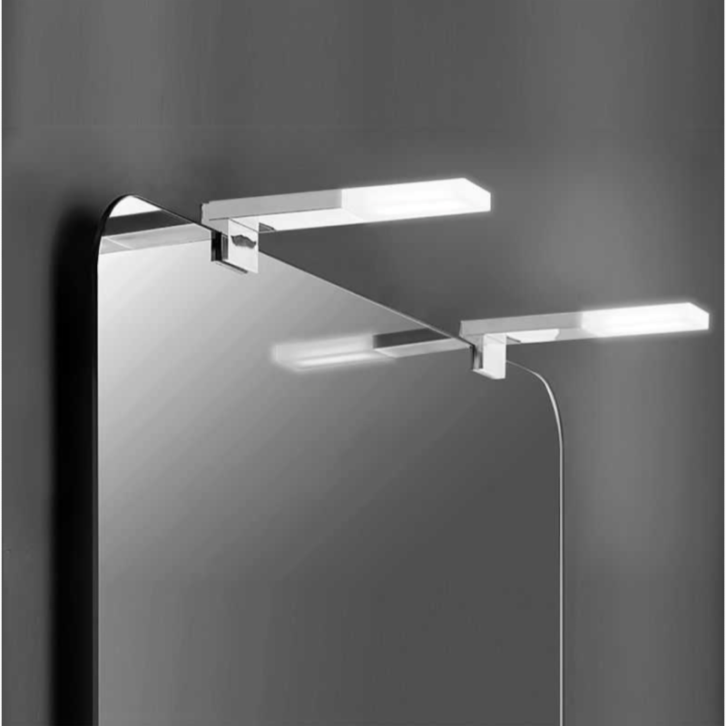 Applique miroir de salle de bain 40 mm IP44 diffuseur prismatique