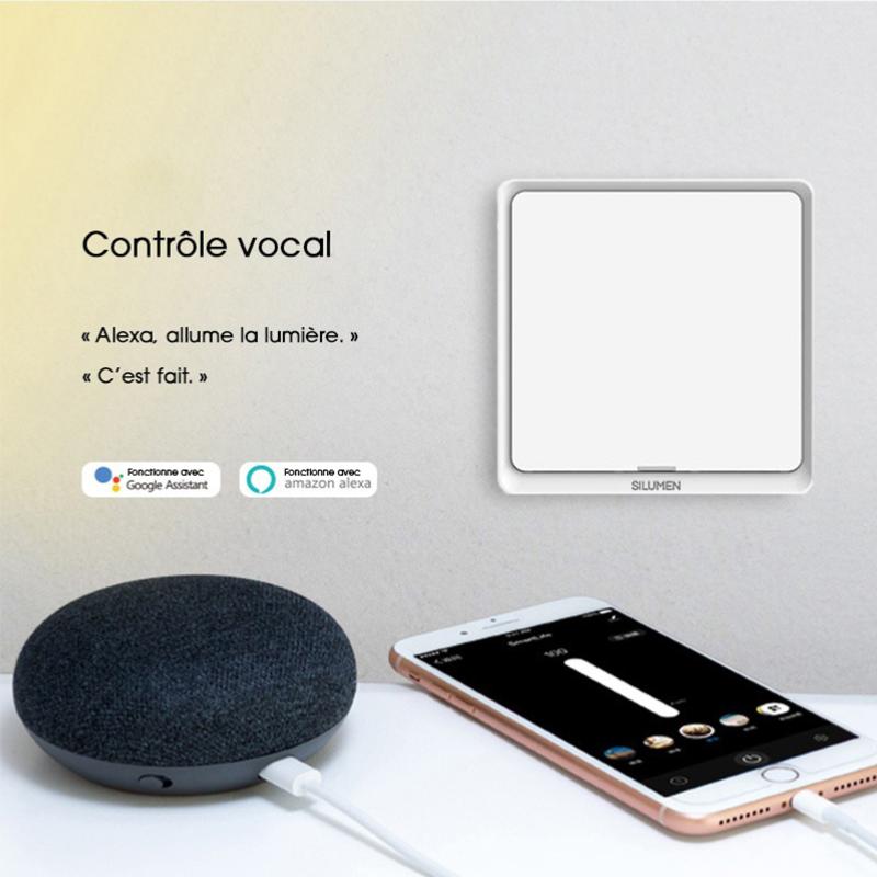 Interrupteur Connecté Wifi Double Poussoir Blanc