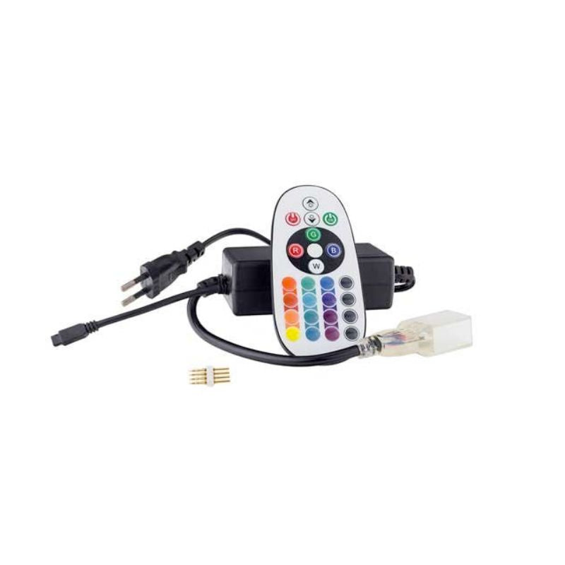 Controlador RGB + Fuente de alimentación para neón LED flexible