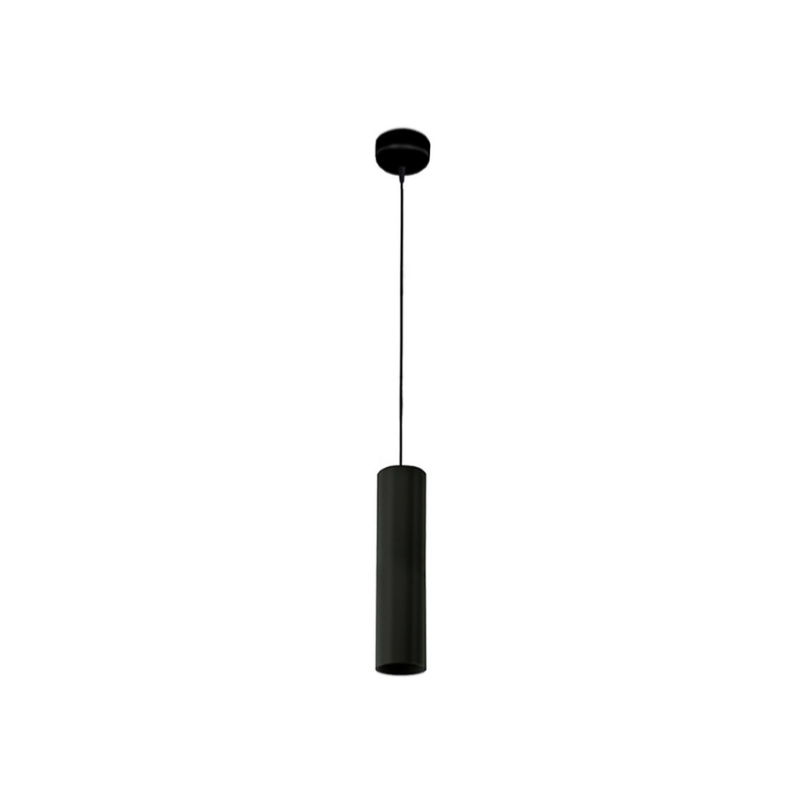 Luminaire Suspendu GU10 IP20 30cm Noir