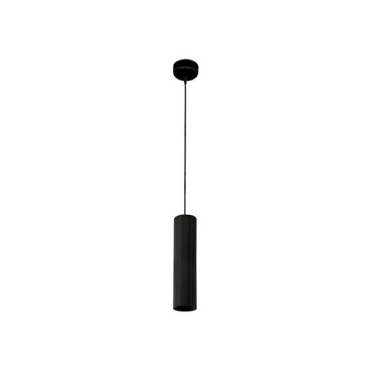 Luminaire Suspendu GU10 IP20 30cm Noir