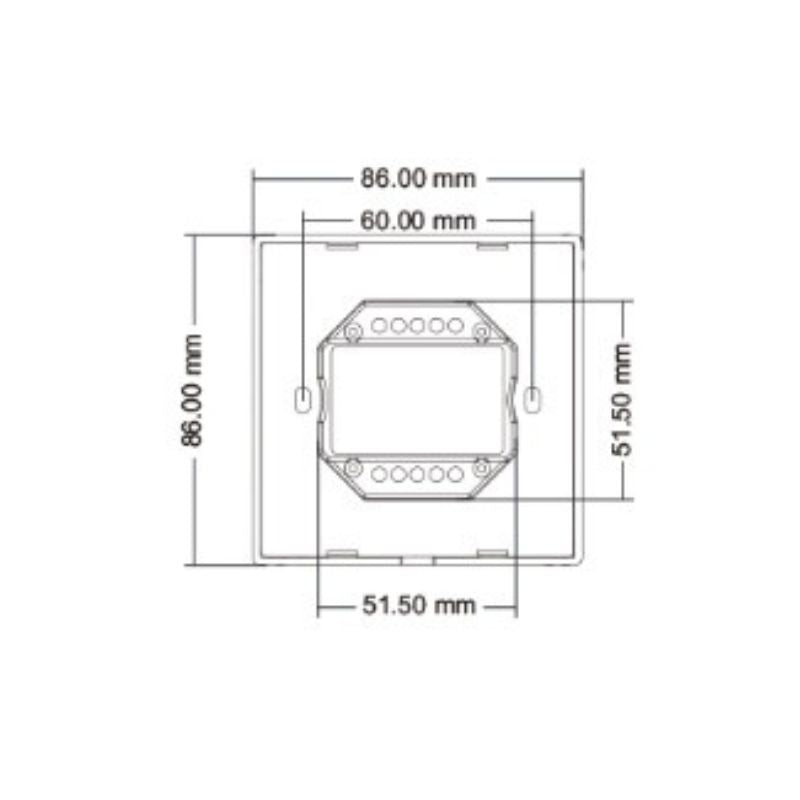 Variateur LED Mural avec Bouton Rotatif 220V 360W TRIAC - Blanc
