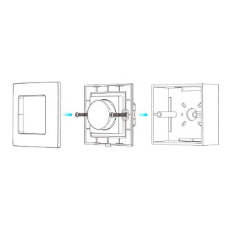 Variateur LED Mural avec Bouton Rotatif 220V 360W TRIAC - Blanc