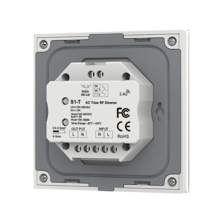 Variateur LED Tactile Monocouleur 220V AC 360W TRIAC - Blanc