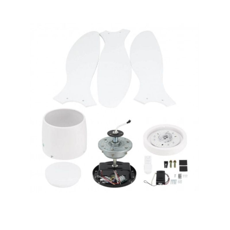 LED-Deckenventilator 18W CCT Weiß mit Fernbedienung Ø107cm  