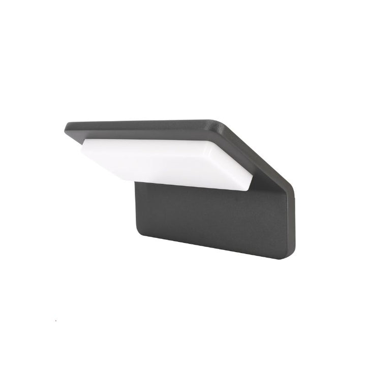 Applique Murale LED Extérieure Incurvée 9W Graphite Grise IP65