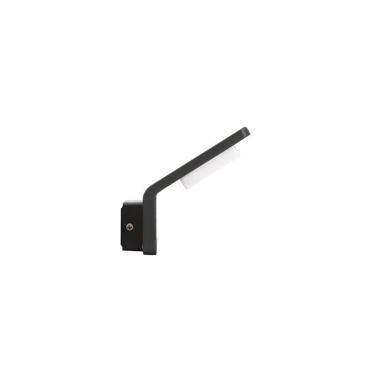 Applique Murale LED Extérieure Incurvée 9W Graphite Grise IP65