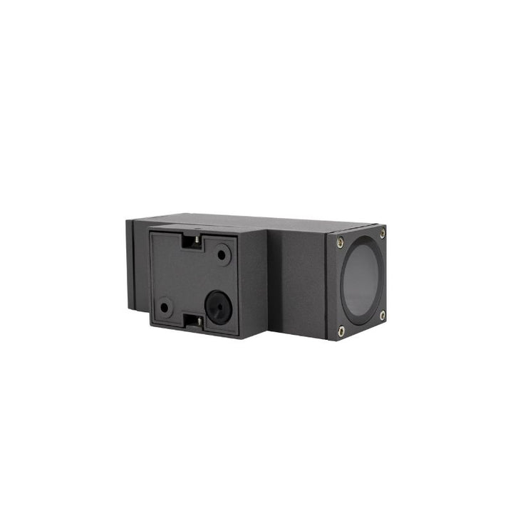 Applique Murale Graphite Grise IP65 Double Faisceau GU10