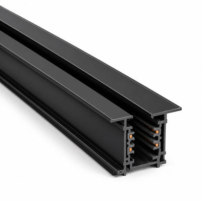 Rail Encastrable Triphasé 2m Noir