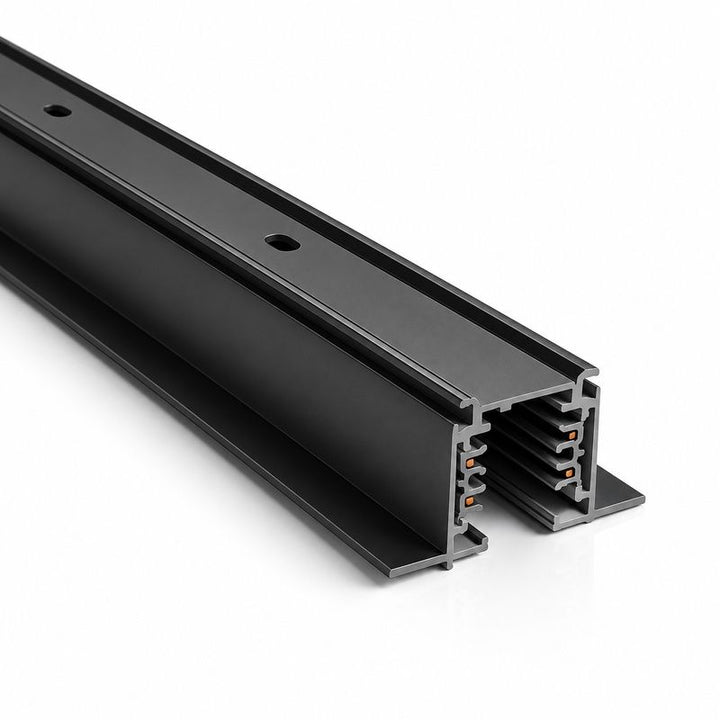 Rail Encastrable Triphasé 2m Noir