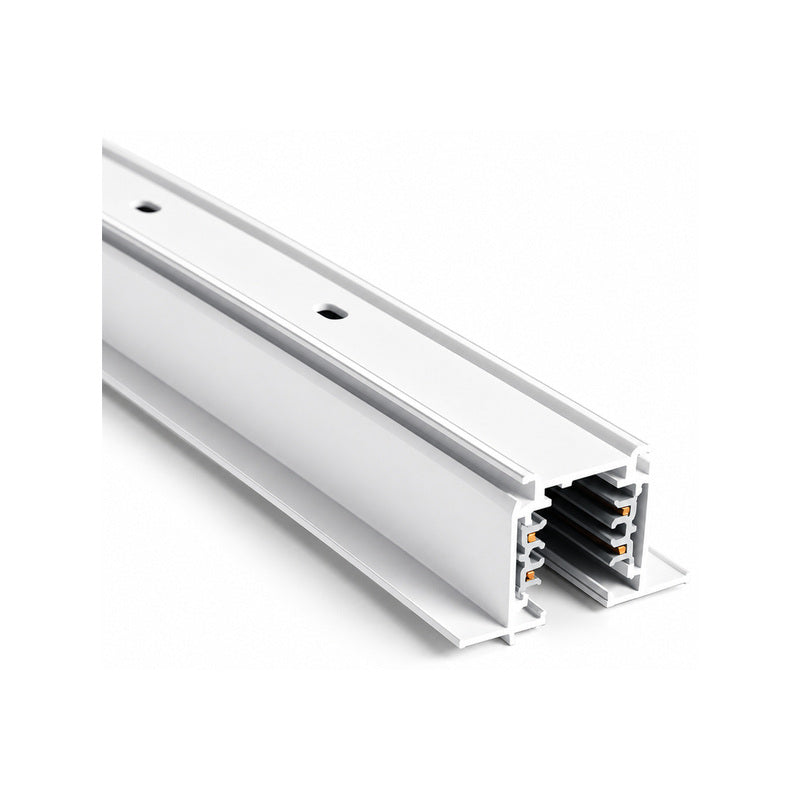 Rail Encastrable Triphasé 1m Blanc