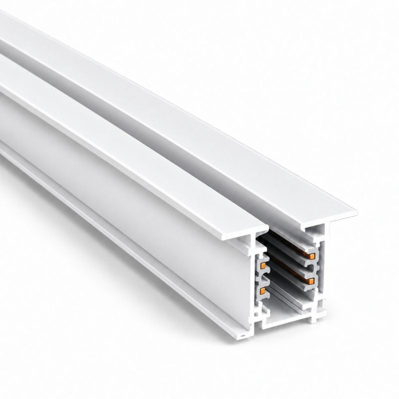 Rail Encastrable Triphasé 2m Blanc