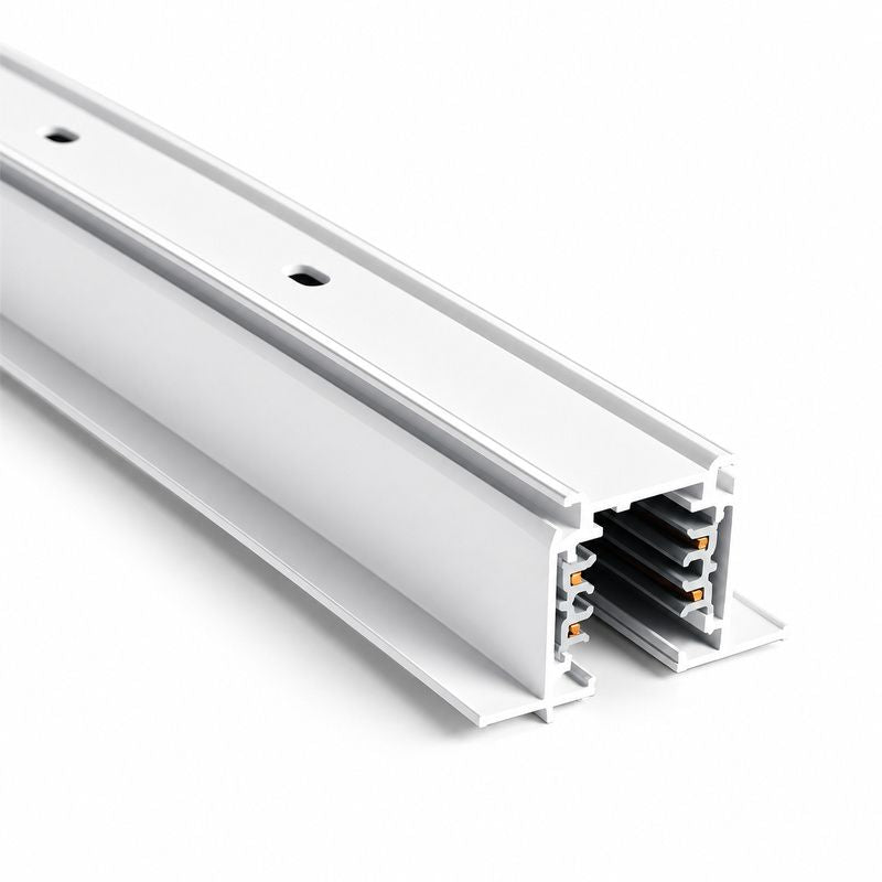 Rail Encastrable Triphasé 2m Blanc