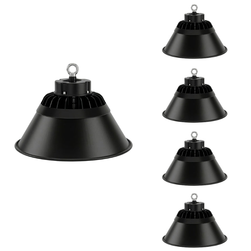 Cloche Industrielle LED 200W 120° NOIR (Pack de 5)
