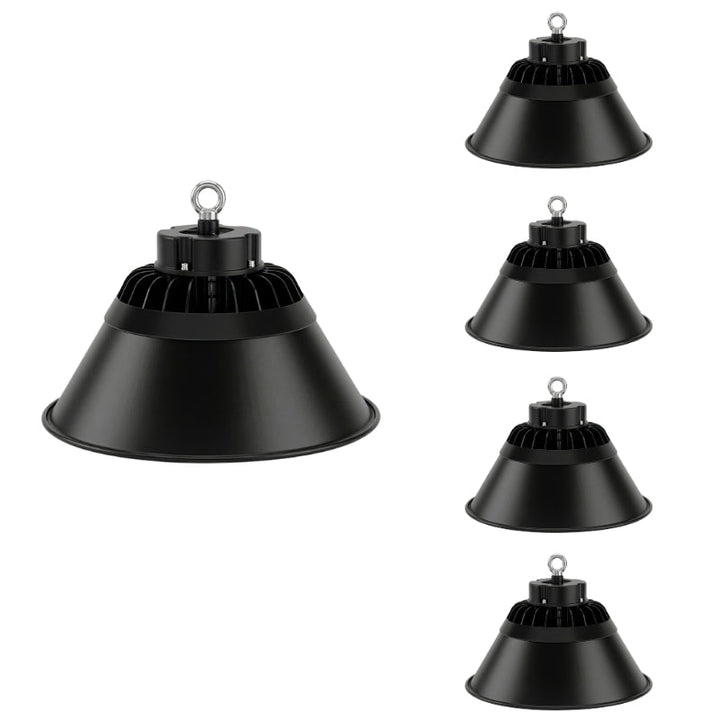 Cloche Industrielle LED 200W 120° NOIR (Pack de 5)