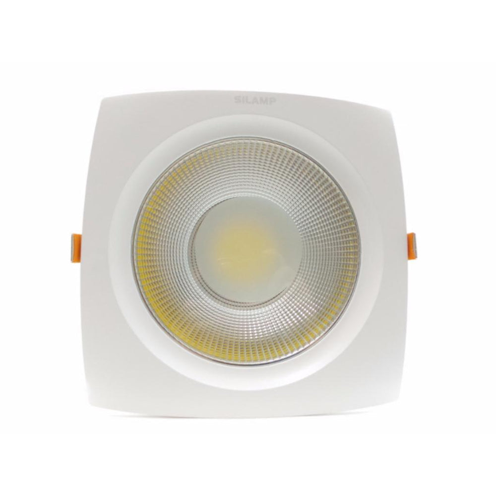 Foco LED empotrable COB cuadrado convexo 40W 235mm