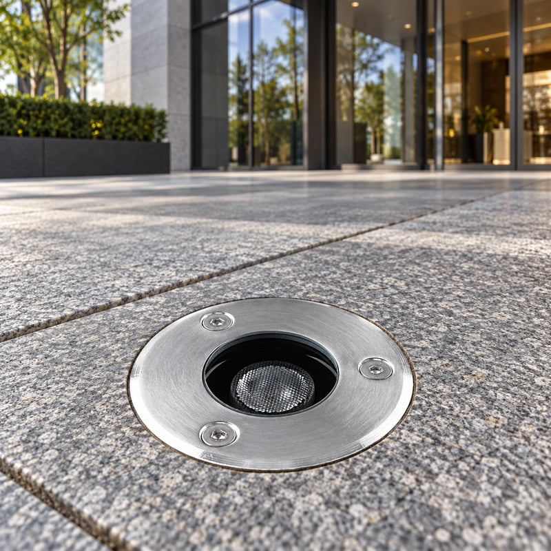 Spot Extérieur Encastrable LED IP67 220V Sol 1W 30° – mise en situation