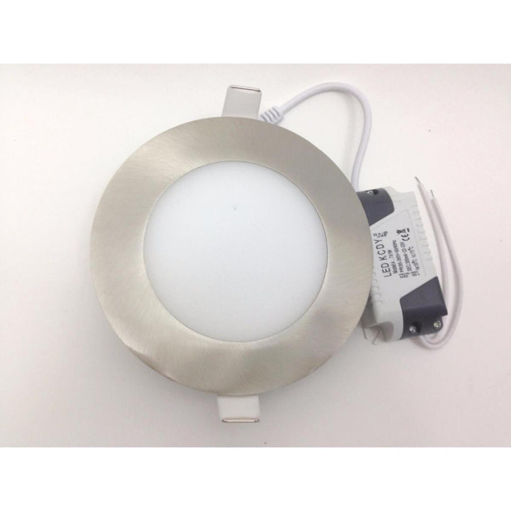 Downlight Dalle LED 6W Extra Plate Ronde Aluminium