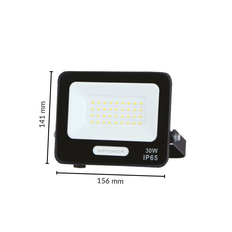 Projecteur LED SMD 30W IP65 2700lm Noir - Câble 15cm