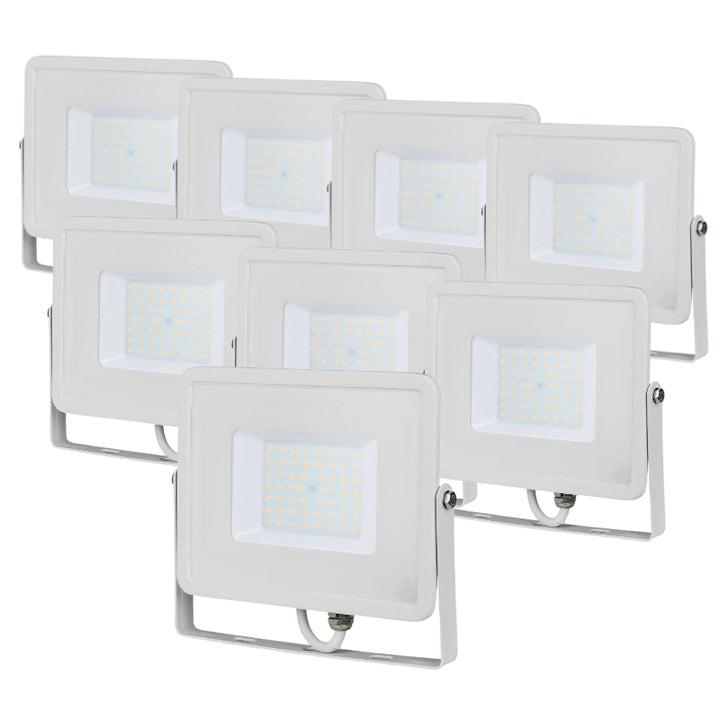 Projecteur LED Extérieur 50W IP65 BLANC Garantie 5 ans (Pack de 8)