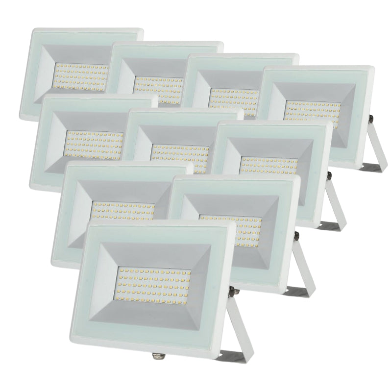 Pack de  10 - Projecteur LED Extérieur 50W IP65 BLANC IK06
