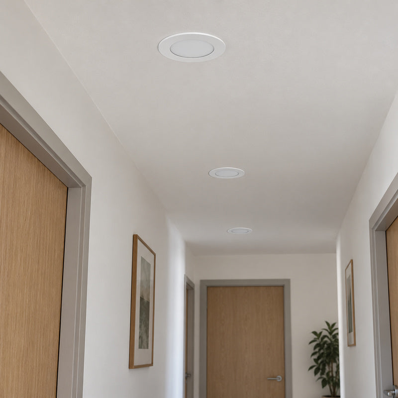 Downlight Dalle LED Ronde Ø85mm 4W Dimmable Blanc CCT – mise en situation