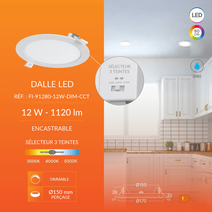 Infographie FI-91280-12W-DIM-CCT