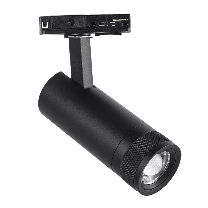 Spot LED sur Rail Noir Angle Ajustable Monophasé 30W 15-60° CCT TRIAC Dimmable