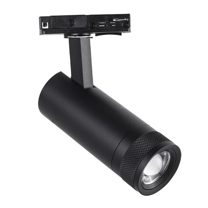 Spot LED sur Rail Noir Angle Ajustable Monophasé 30W 15-60° CCT TRIAC Dimmable