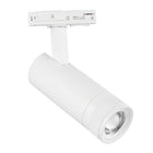 Spot LED sur Rail Blanc Angle Ajustable Monophasé 30W 15-60° CCT TRIAC Dimmable - 3000K/4000K/6000K