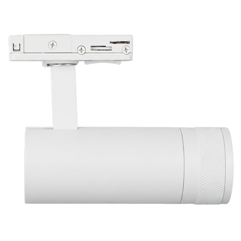 Spot LED sur Rail Blanc Angle Ajustable Monophasé 30W 15-60° CCT TRIAC Dimmable