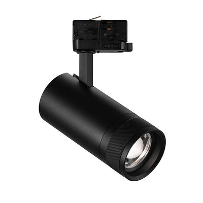 Spot LED sur Rail Noir Angle Ajustable Triphasé 30W 15-60° CCT TRIAC Dimmable