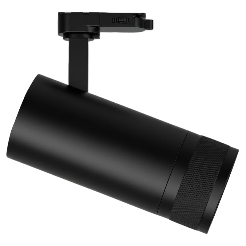 Spot LED sur Rail Noir Angle Ajustable Triphasé 30W 15-60° CCT TRIAC Dimmable