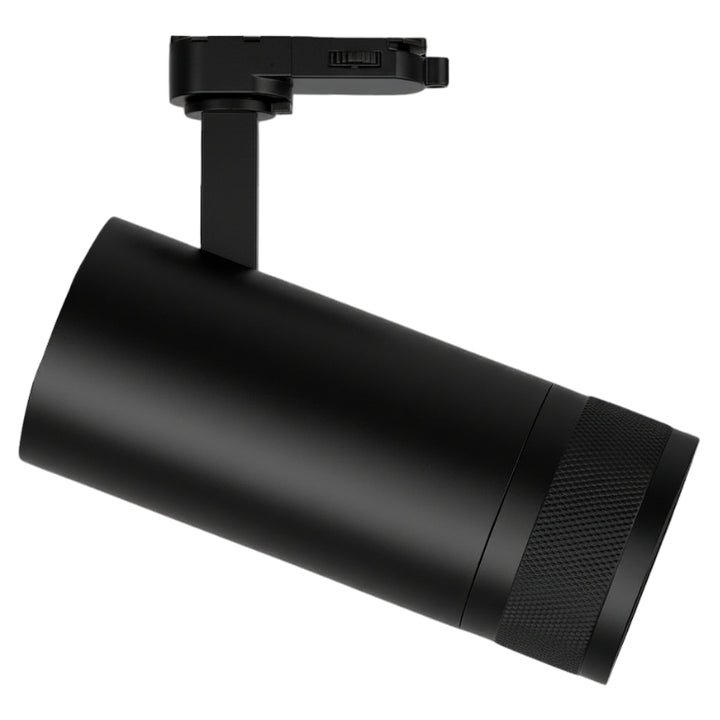 Spot LED sur Rail Noir Angle Ajustable Triphasé 30W 15-60° CCT TRIAC Dimmable