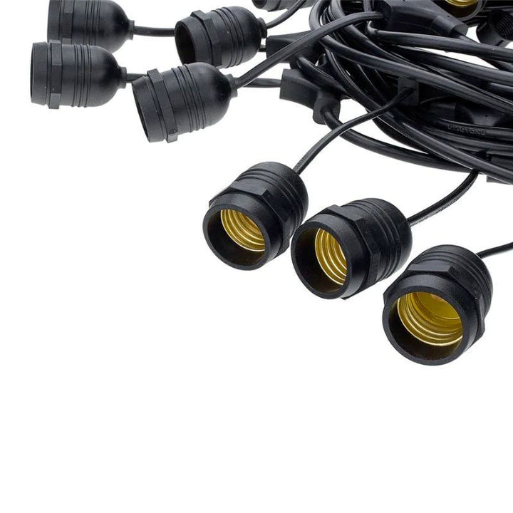 Guinguette Guirlanda LED 15M IP65 para 15 lâmpadas E27 suspensas (não incluídas)
