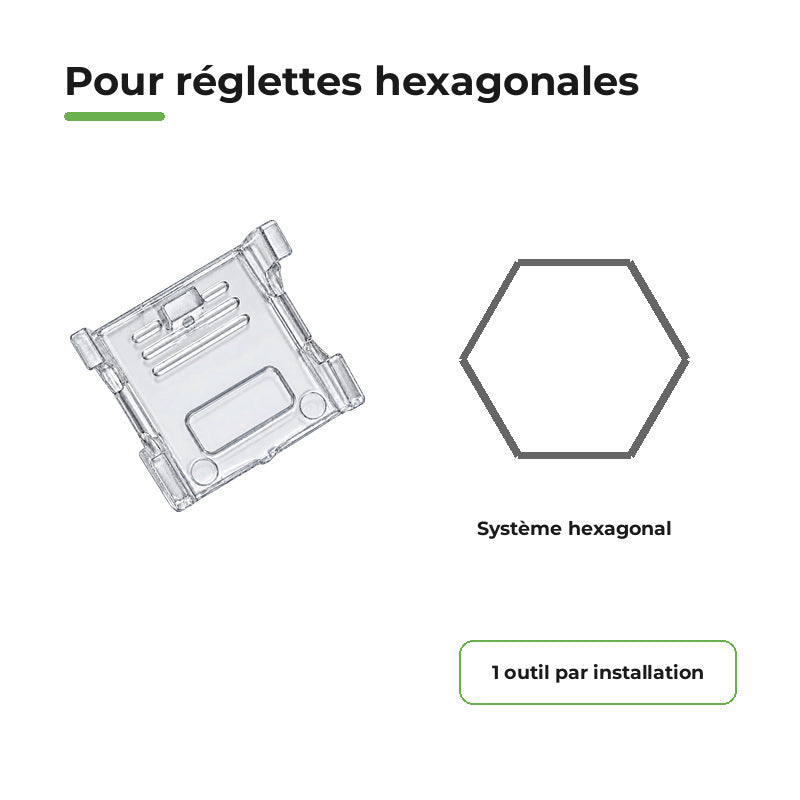 Outil de Démontage pour Réglette Hexagone