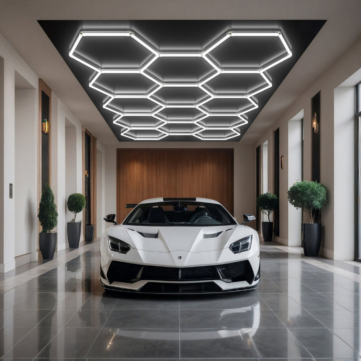 Kit 14 éclairages LED Hexagonal 370,5W - 110lm/W
