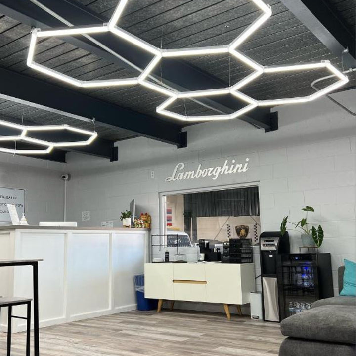 Kit 5 éclairages LED Hexagonal 156W - 110lm/W